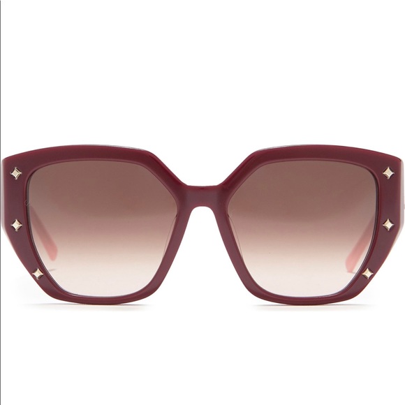 MCM rectangle burgundy sunglasses main image 15
